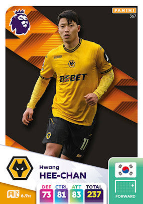 Panini Adrenalyn XL Premier League 2025 - Single WOLVERHAMPTON WANDERERS Cards (#352 - #369)