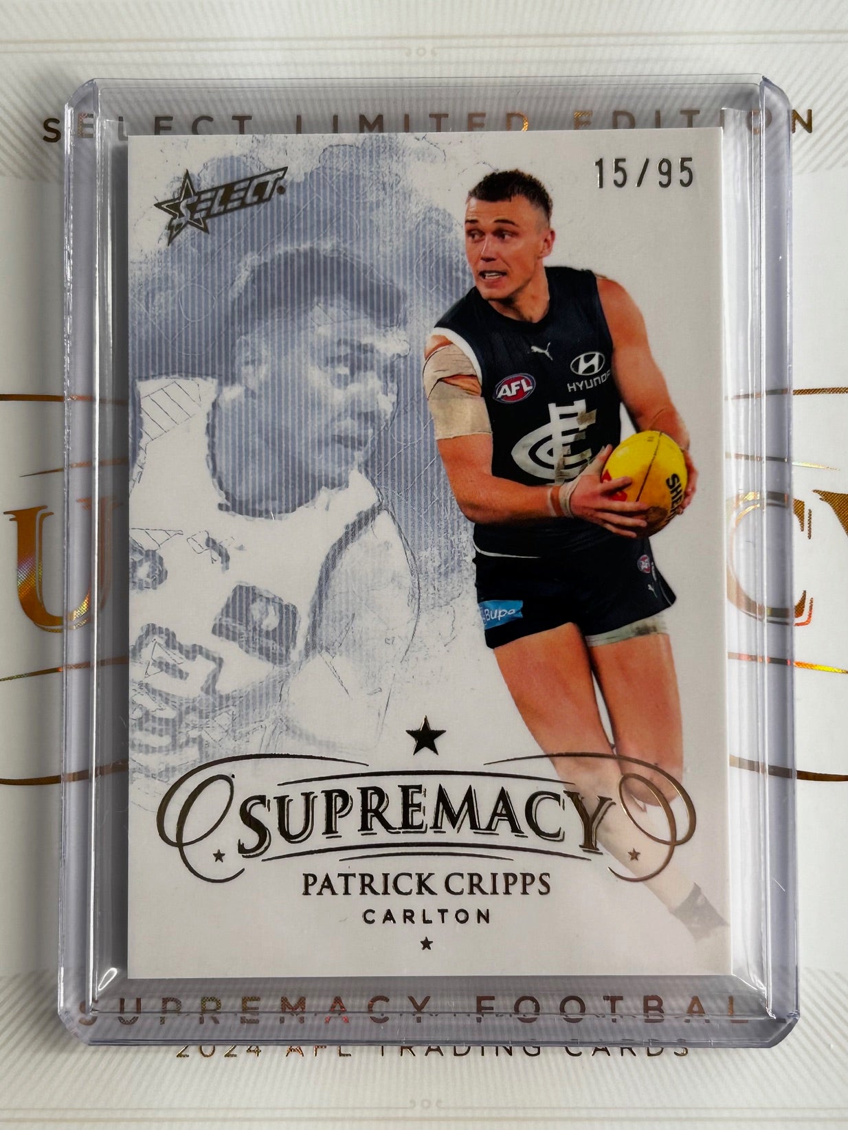 2024 AFL Select Supremacy - PATRICK CRIPPS (CARLTON) Gold /95 #20