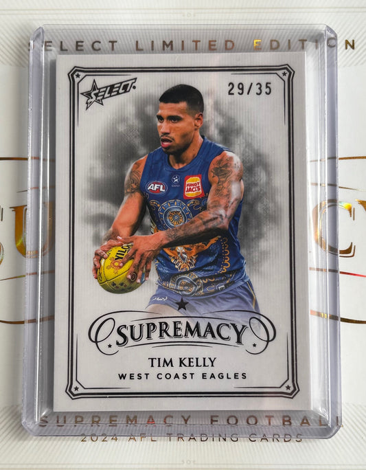 2024 AFL Select Supremacy - TIM KELLY (WEST COAST EAGLES) Black Pearl /35