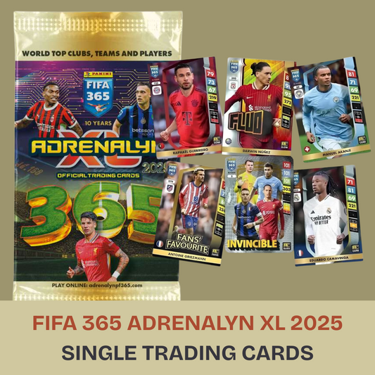 2025 Panini FIFA 365 Adrenalyn XL - SINGLE TRADING CARDS (#1 - #315)