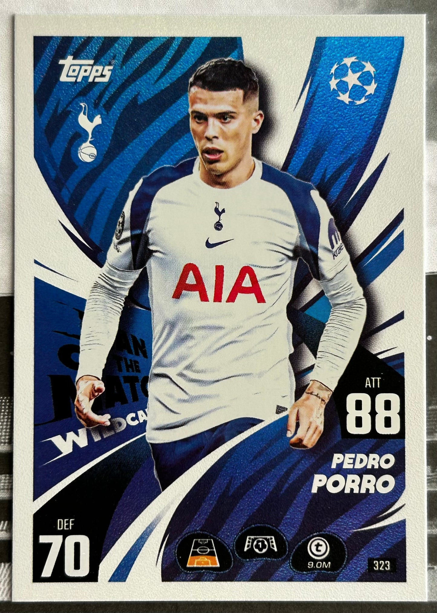 2025-26 Topps UCC Match Attax - MAN OF THE MATCH WILDCARD Rainbow Foil (#316-#342) 1:3 packs