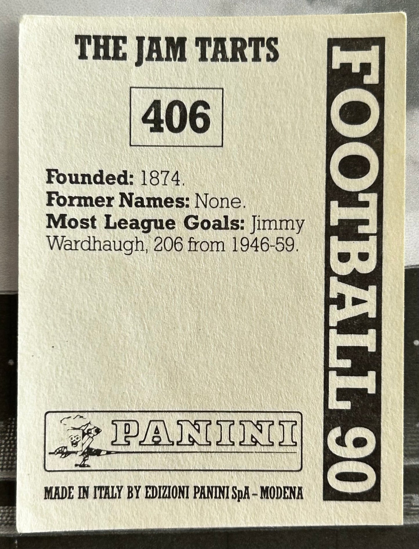 Panini Football 90 Sticker - TEAM PHOTO (HEART OF MIDLOTHIAN) #406