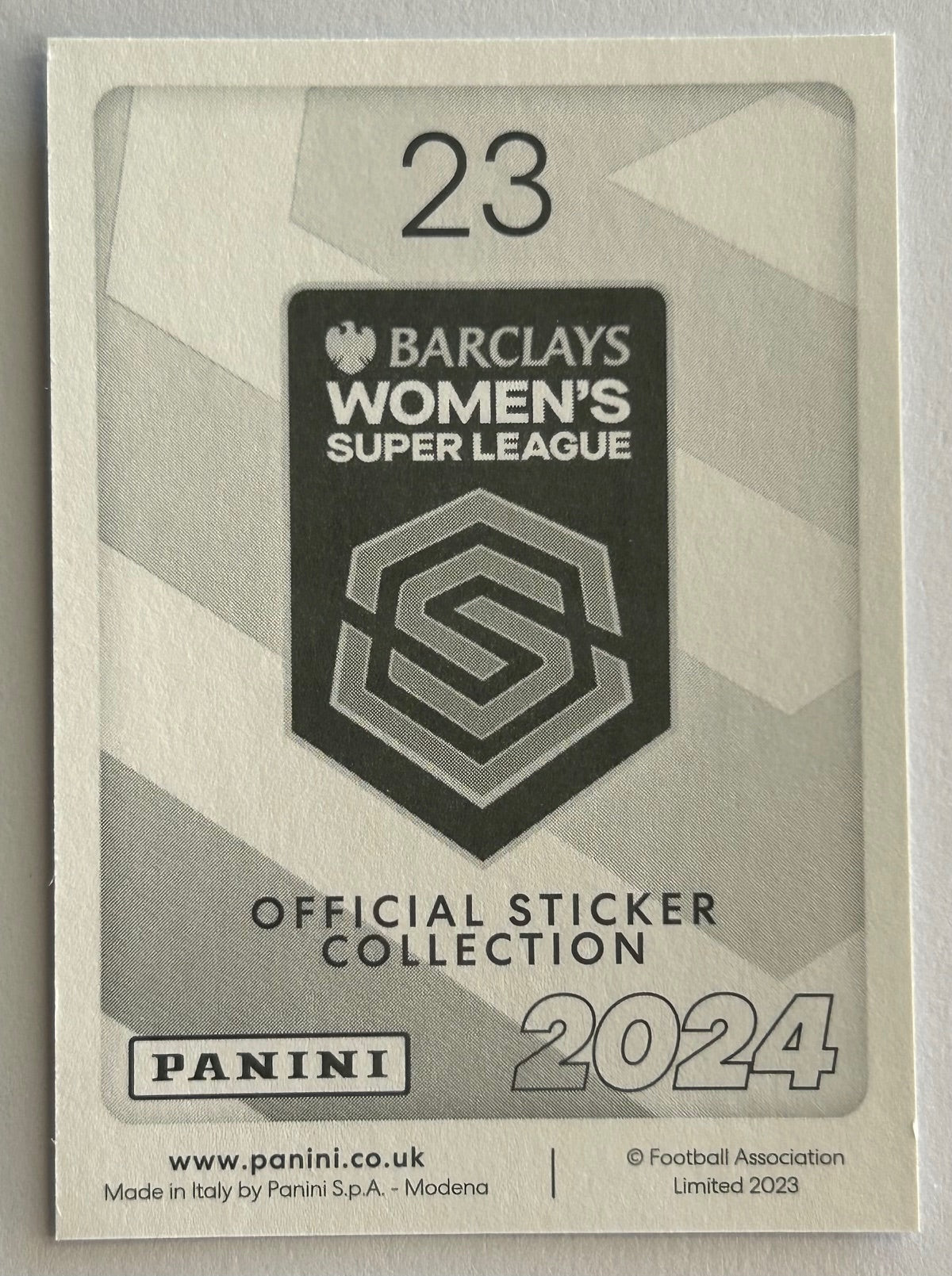 Panini Barclays Women's Super League 2024 - Single SQUAD SNAPSHOT (BRIGHTON & BRISTOL CITY) Stickers (#20 - #25)
