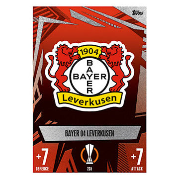Topps 2023-24 Match Attax UEFA Single BAYER 04 LEVERKUSEN Cards (#235 - #243)