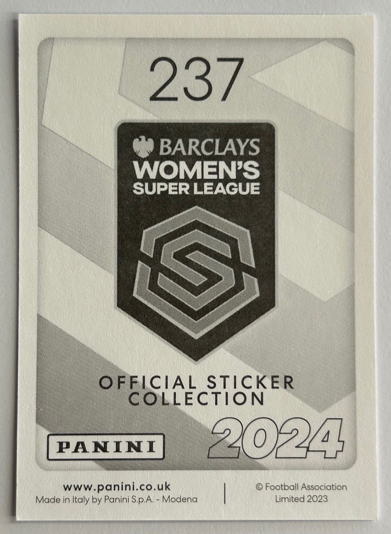 Panini Barclays Women's Super League 2024 - Single TOTTENHAM HOTSPUR Stickers (#232 - #248)