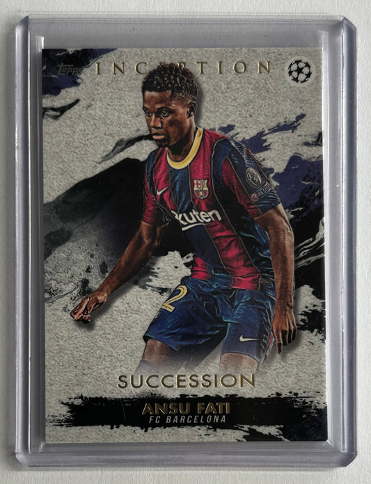 2020-21 Topps Inception UCL - ANSU FATI (FC BARCELONA) Succession