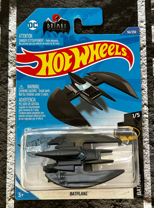 Mattel Hot Wheels Diecast Basic 1:64 - Batplane from Batman The Animated Series GHB43-D7C5