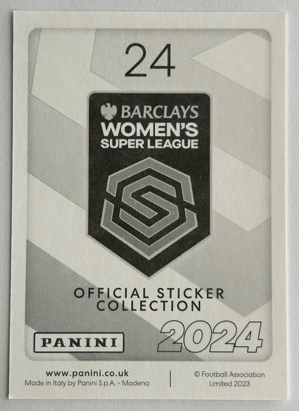 Panini Barclays Women's Super League 2024 - Single SQUAD SNAPSHOT (BRIGHTON & BRISTOL CITY) Stickers (#20 - #25)