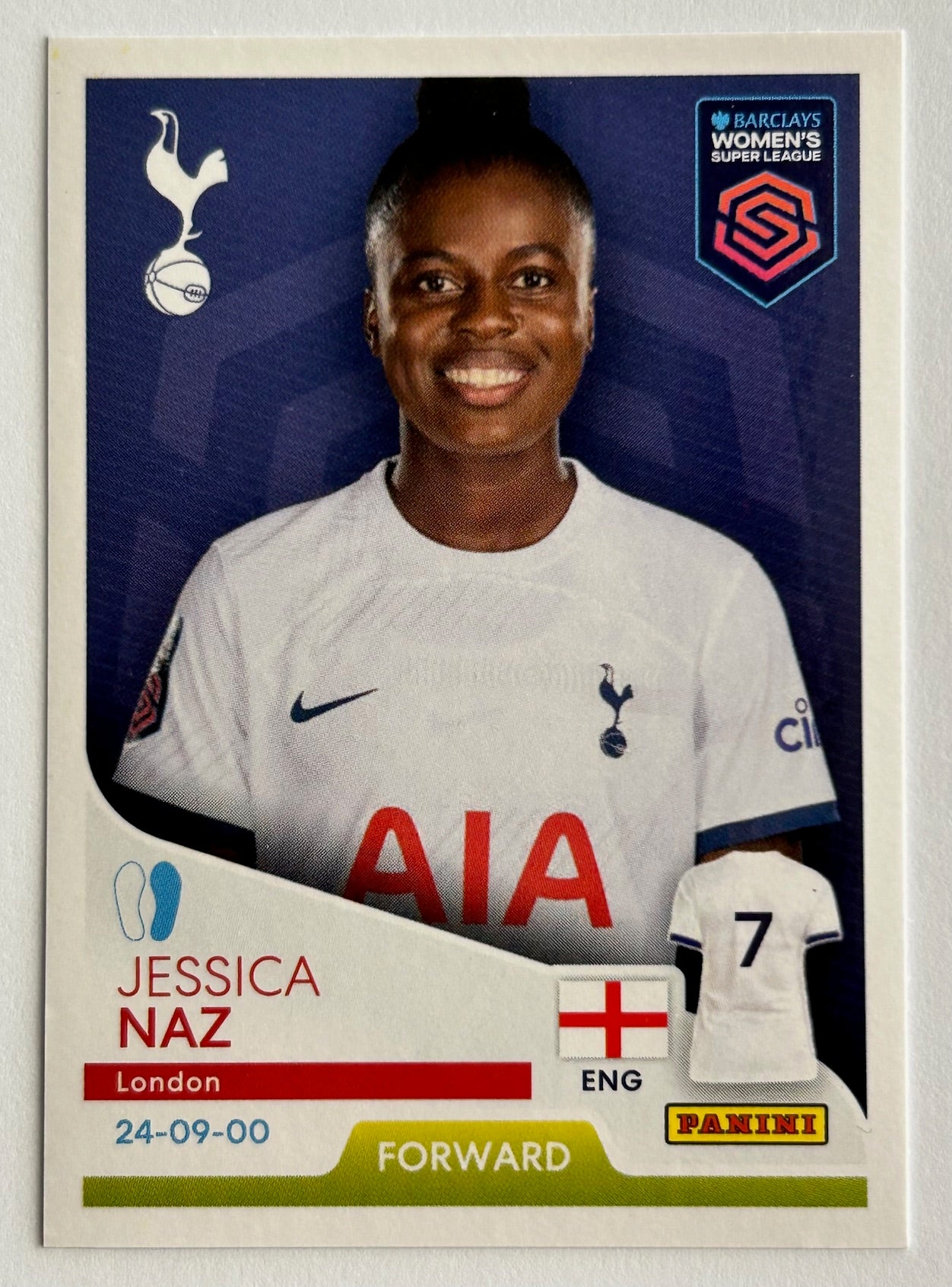 Tottenham Stickers Panini Barclays Women's Super League 2024 - Single TOTTENHAM HOTSPUR S ...