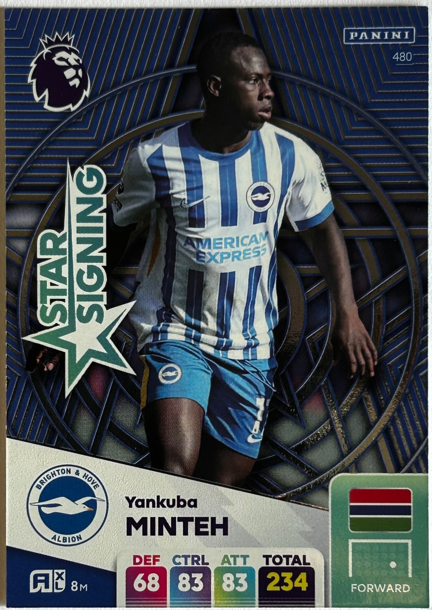 Panini Adrenalyn XL Premier League 2025 - YANKUBA MINTEH (BRIGHTON) Star Signing 480