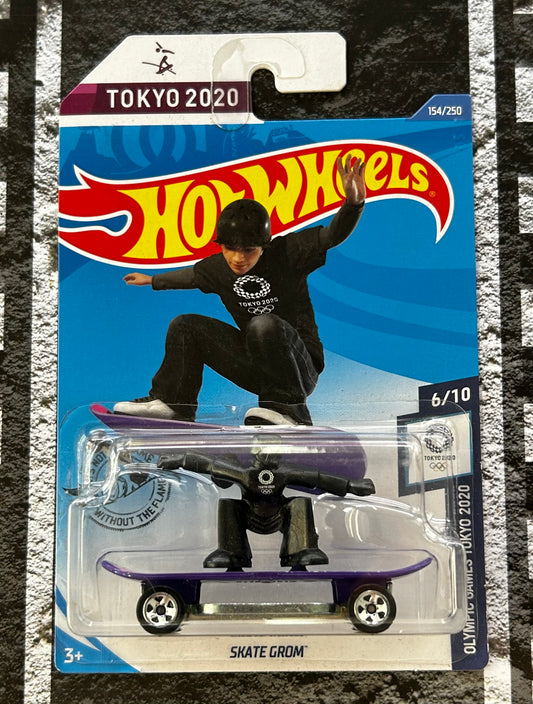 Mattel Hot Wheels Diecast Basic 1:64 - Skate Grom Olympic Games Tokyo 2020