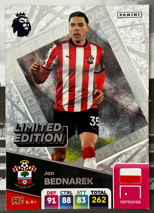 Panini Adrenalyn XL Premier League 2025 - JAN BEDNAREK (SOUTHAMPTON) Limited Edition