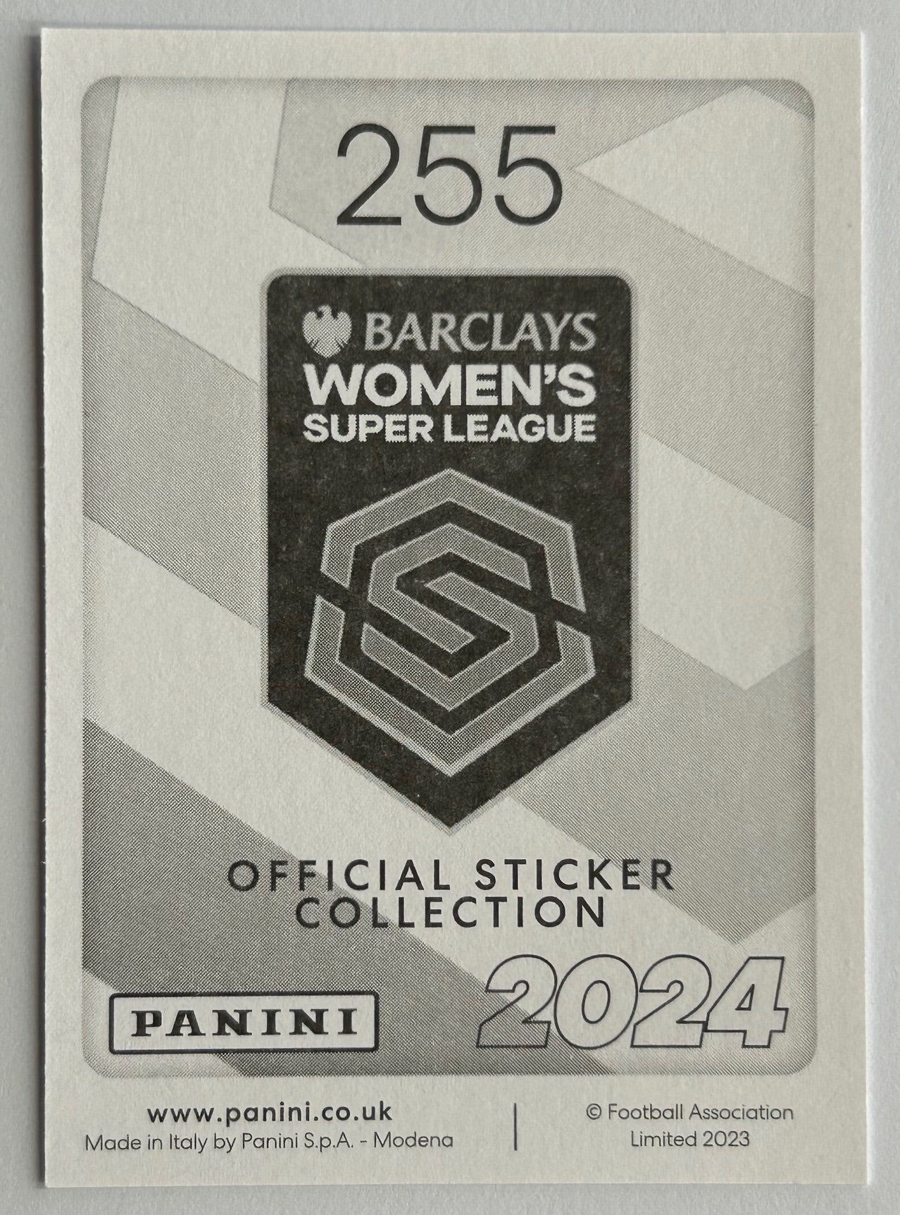 Panini Barclays Women's Super League 2024 - Single WEST HAM UNITED Stickers (#249 - #265)