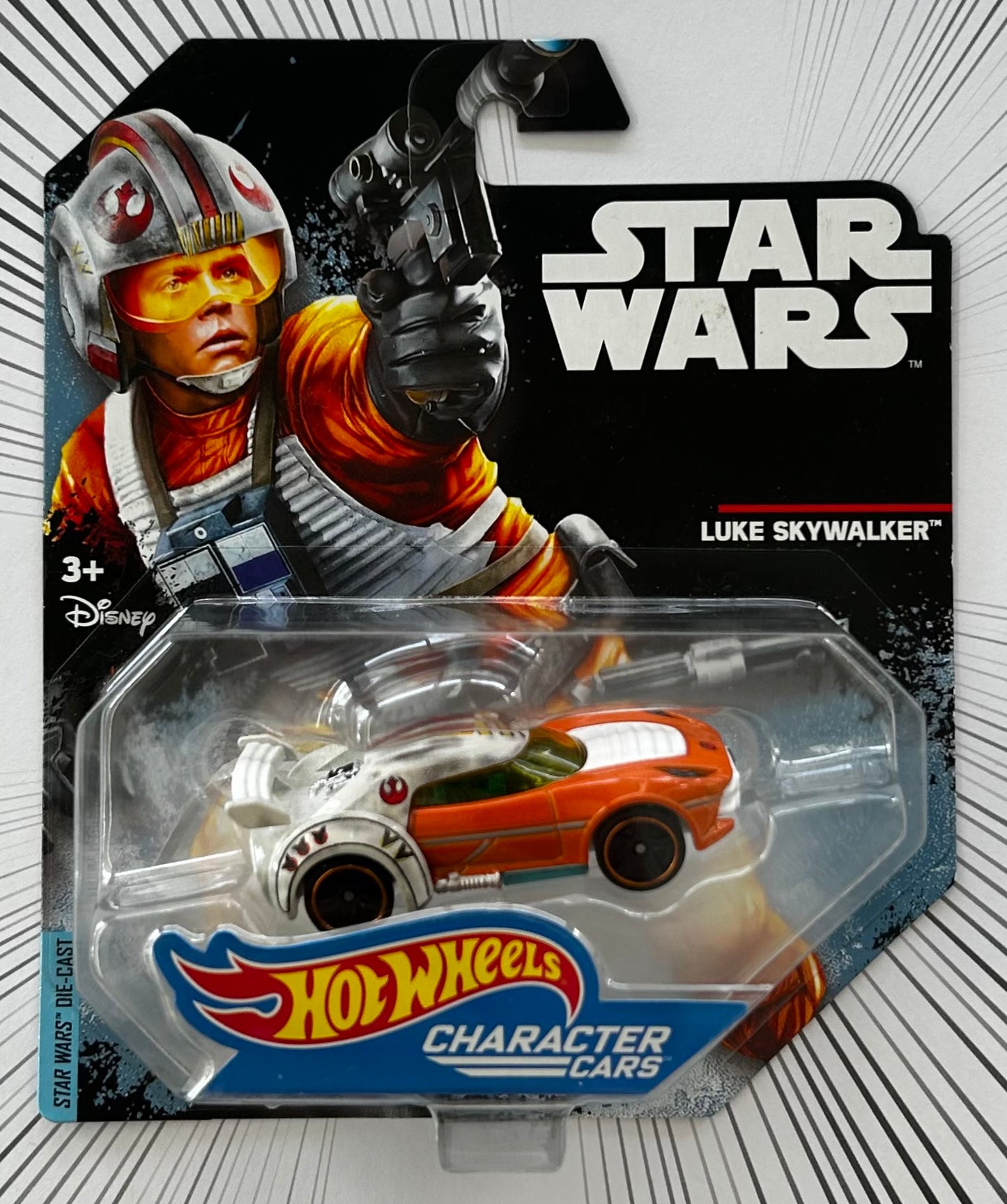 Mattel Hot Wheels Diecast Character Cars 1:64 - Luke Skywalker Star Wars