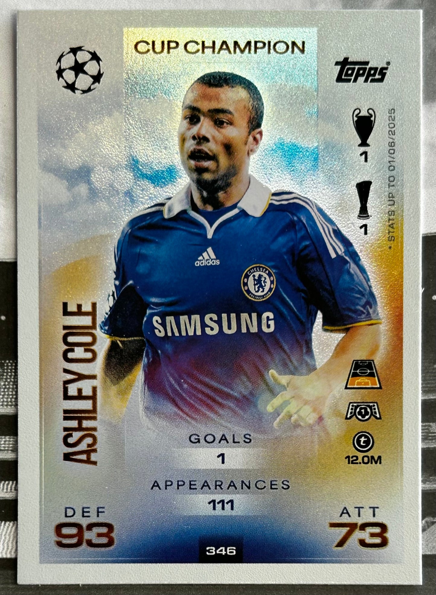 2025-26 Topps UCC Match Attax - CUP CHAMPIONS Rainbow Foil (#343-#360) 1:3 packs