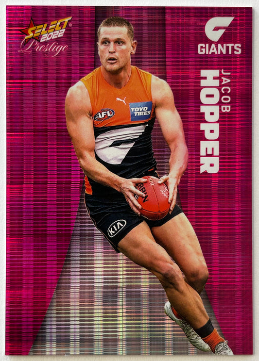 2022 AFL Select Prestige - JACOB HOPPER (GWS GIANTS) Pink #69 /325