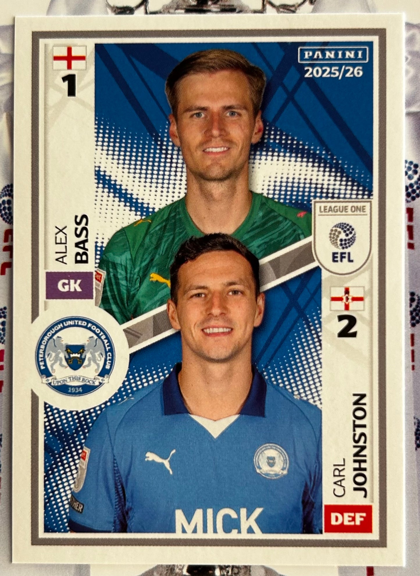 Panini EFL 2025-26 Sticker Collection - Single LEAGUE ONE Stickers (#581 - #628)