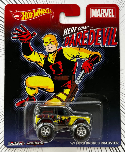 Mattel Hot Wheels Diecast 1:64 - Daredevil '67 Ford Bronco Roadster 1/6 Marvel Comics series