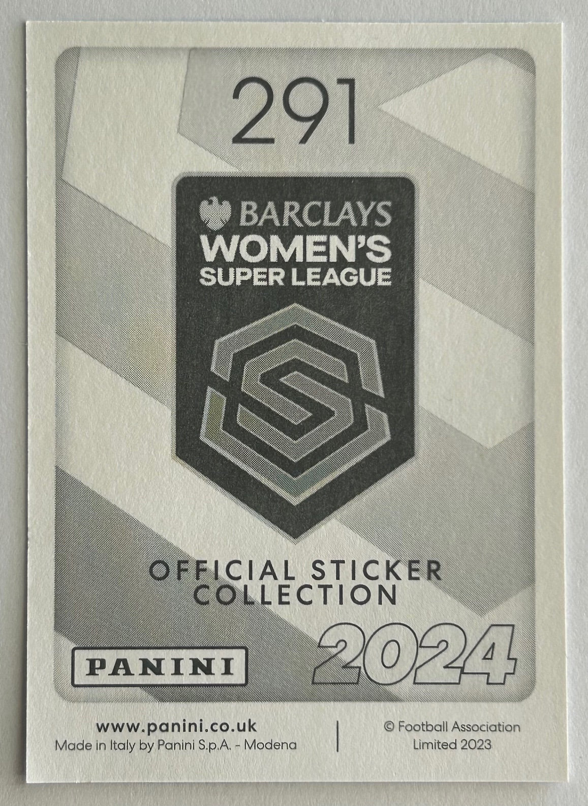 Panini Barclays Women's Super League 2024 - Single KEY PLAYERS (BRIGHTON & BRISTOL CITY) Stickers (#290 - #301)