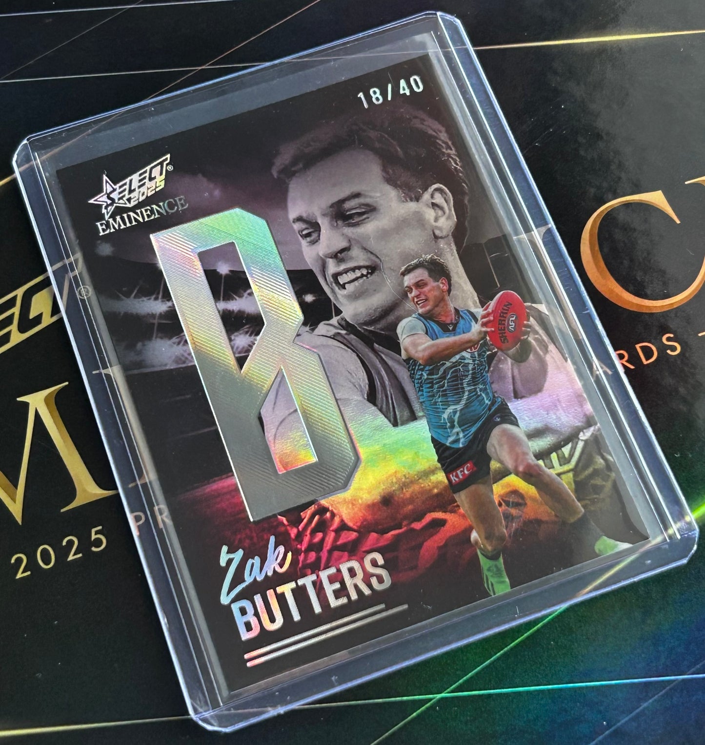 2025 AFL Select Eminence - ZAK BUTTERS (PORT ADELAIDE) Nameplate Platinum /40 NB211