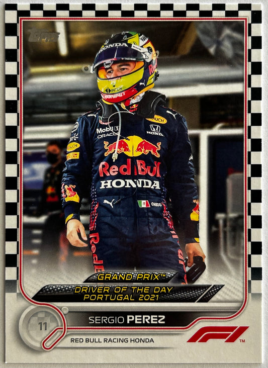 Topps Formula One Flagship 2022 - SERGIO PEREZ (ORACLE RED BULL RACING) #175 Checker Flag Parallel