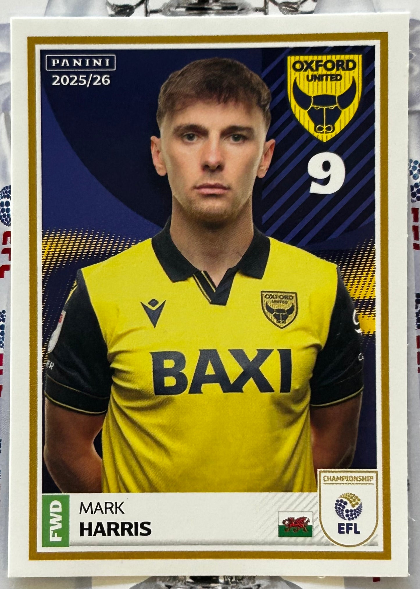 Panini EFL 2025-26 Sticker Collection - Single OXFORD UNITED Stickers (#257 - #274)