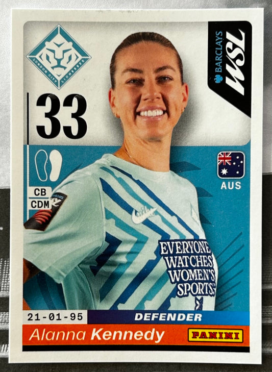Panini Barclays Women's Super League 2026 Sticker Collection - ALANNA KENNEDY (LONDON CITY LIONESSES) #289