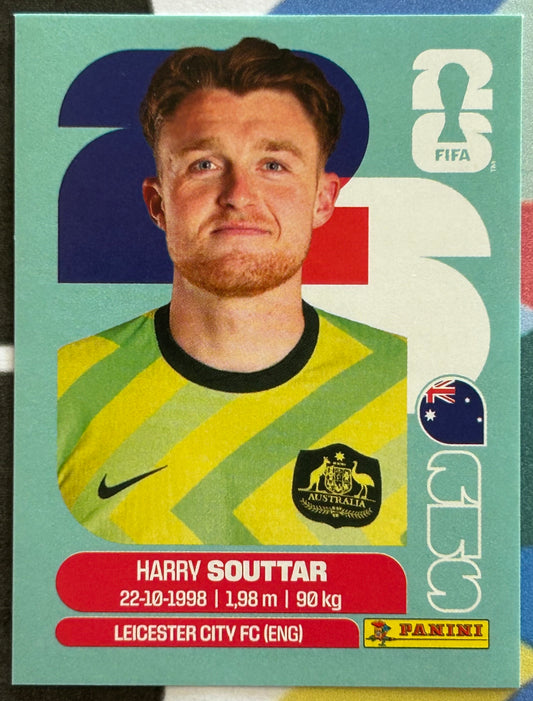 Panini FIFA World Cup 2026 Official Sticker Collection - HARRY SOUTTAR (AUSTRALIA) AUS4