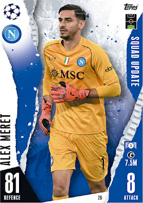 Topps 2023-24 Match Attax Extra UEFA - Single SQUAD UPDATE Cards (#1 - #45)