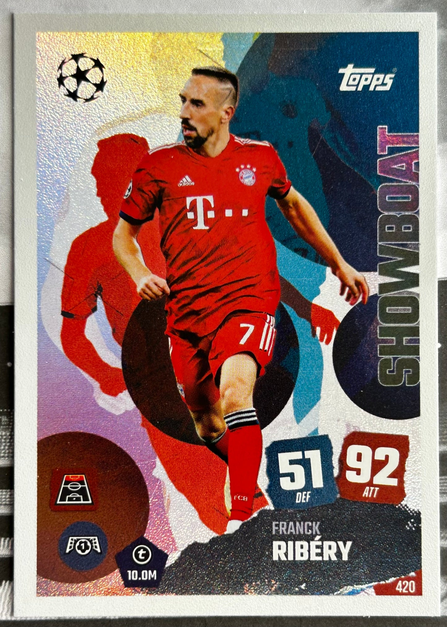 2025-26 Topps UCC Match Attax - SHOWBOAT Rainbow Plus Foil (#415-#423) 1:3 packs