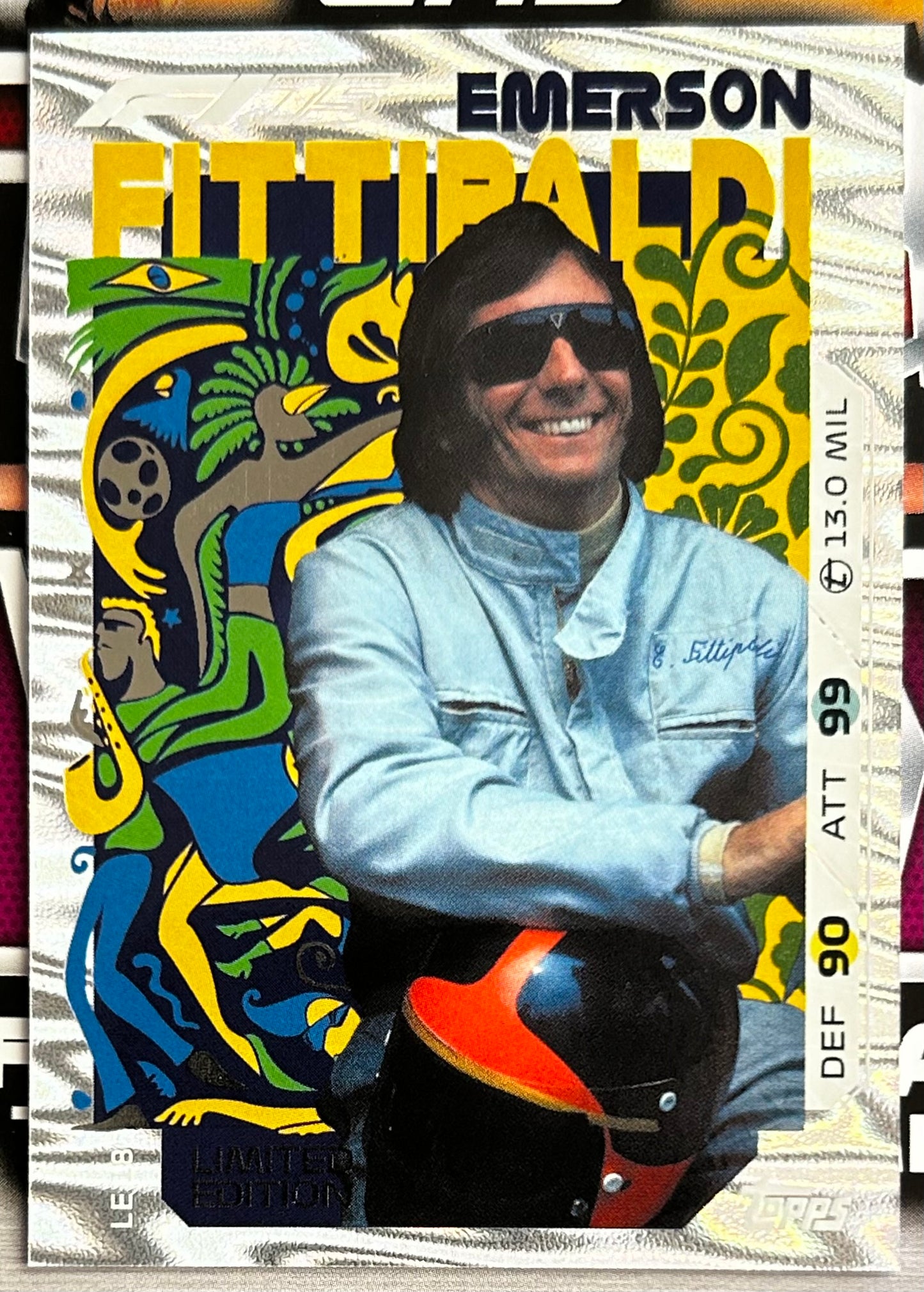 Topps F1 Turbo Attax 2025 - EMERSON FITTIPALDI (LEGEND) Brazilian Yellow Limited Edition LE18