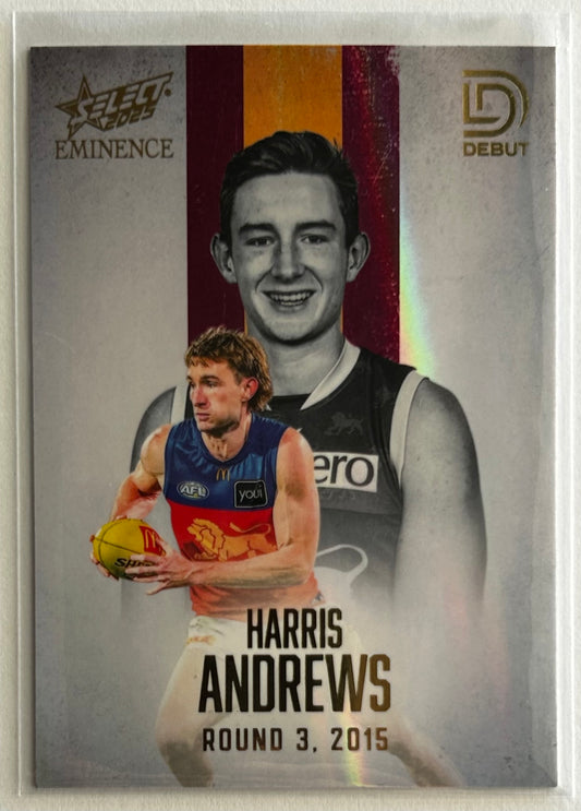 2025 AFL Select Eminence - HARRIS ANDREWS (BRISBANE LIONS) Debut /115 D8