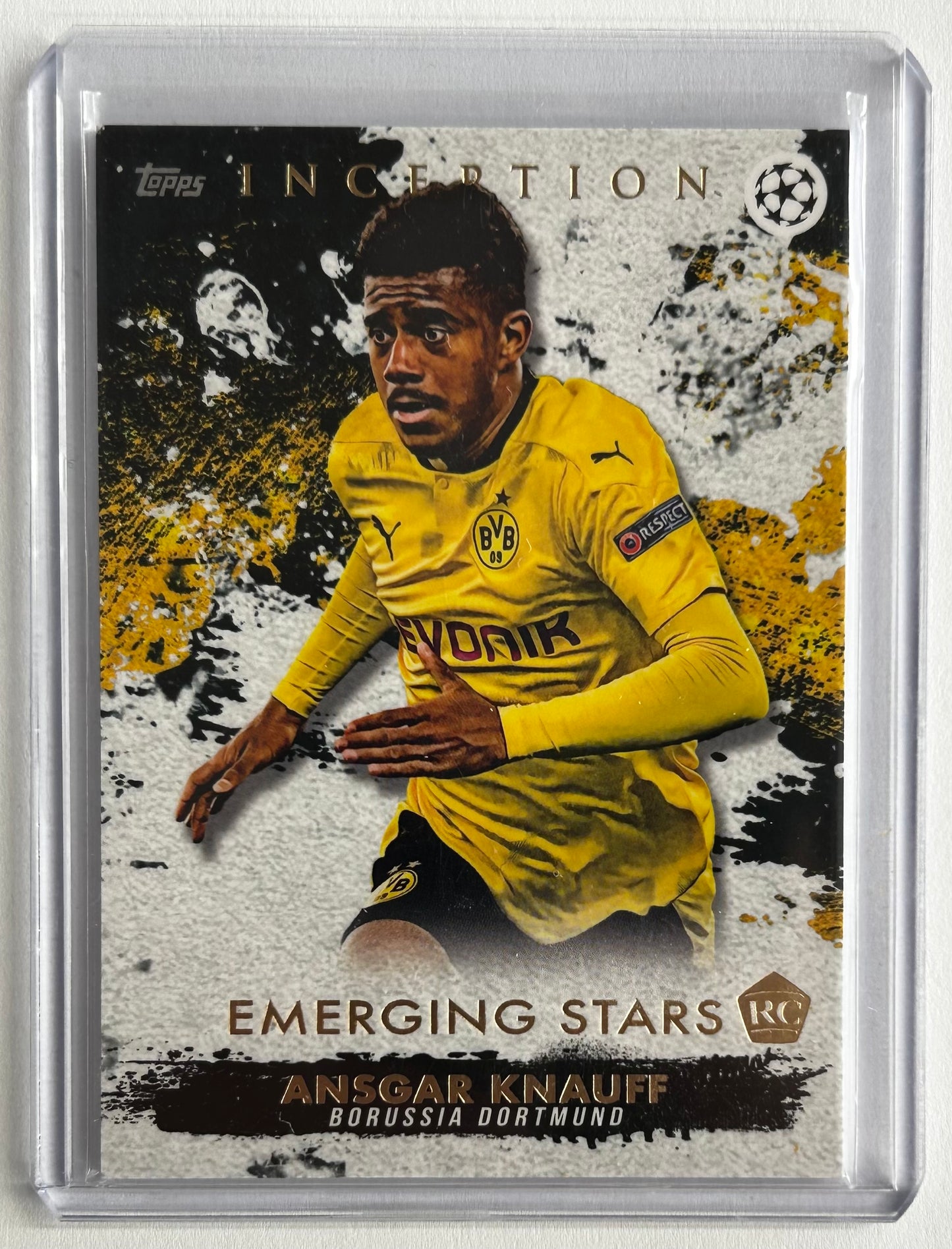 2020-21 Topps Inception UCL - ANSGAR KNAUFF (BORUSSIA DORTMUND) Emerging Stars RC Rookie