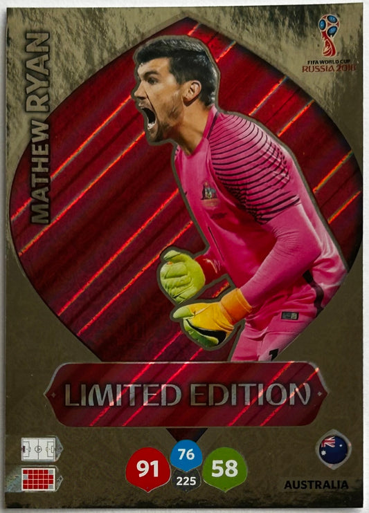 Panini Adrenalyn XL FIFA World Cup Russia 2018 - MATHEW RYAN (AUSTRALIA) Limited Edition