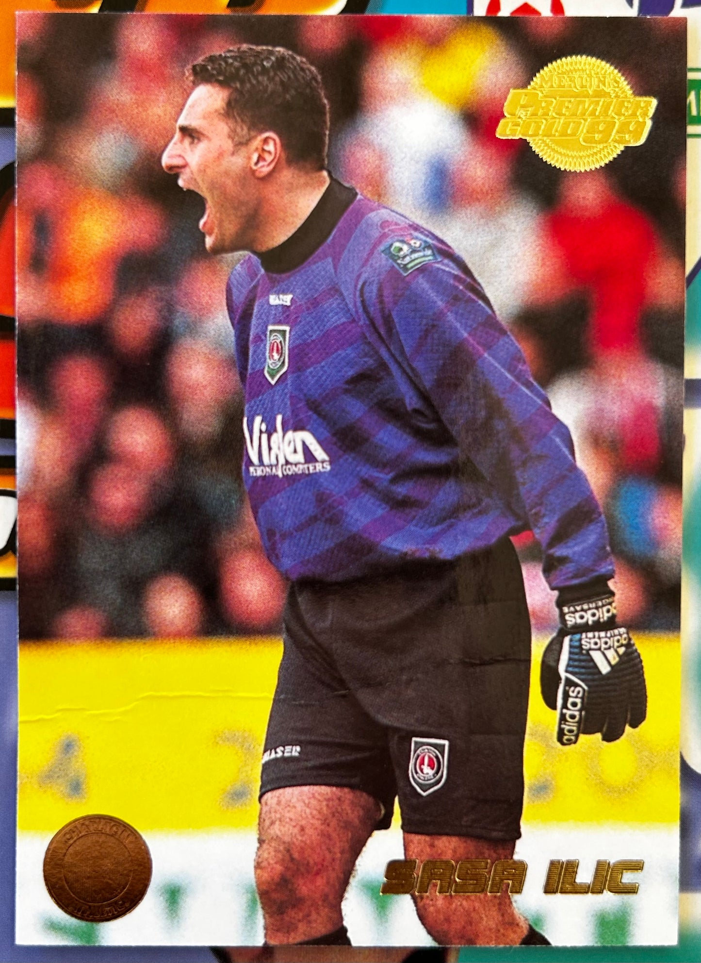 Merlin's Premier Gold 99 Trading Cards - SASA ILIC (CHARLTON ATHLETIC) #25 *See Condition Note*