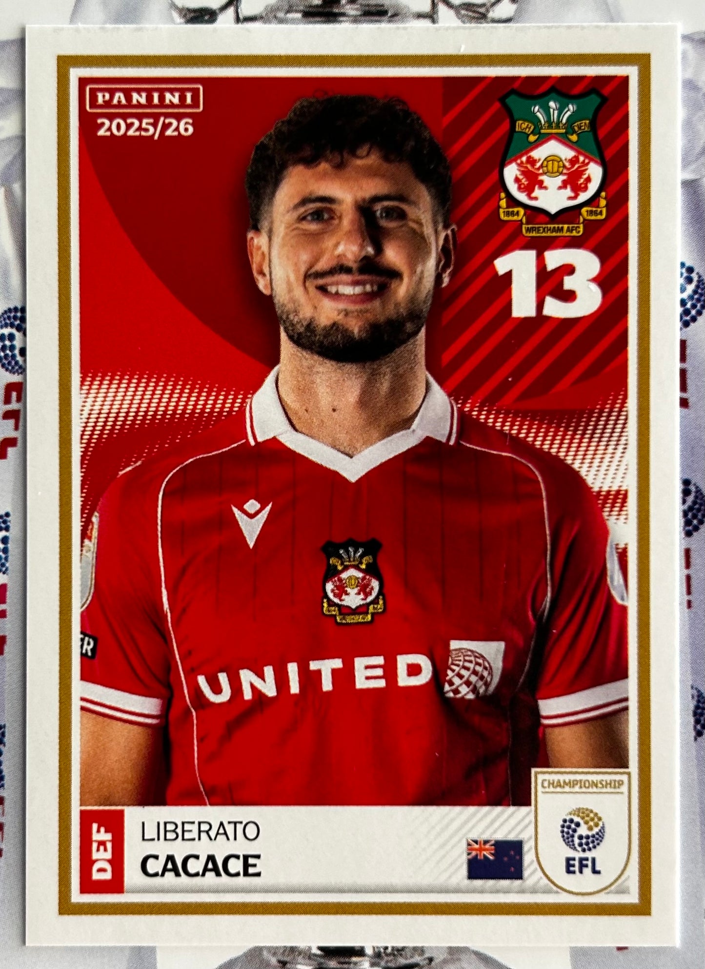 Panini EFL 2025-26 Sticker Collection - Single WREXHAM Stickers (#455 - #472)