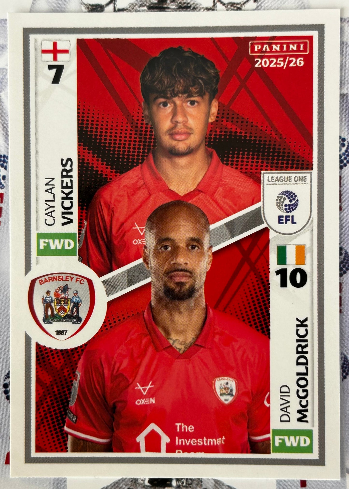 Panini EFL 2025-26 Sticker Collection - Single LEAGUE ONE Stickers (#485 - #532)