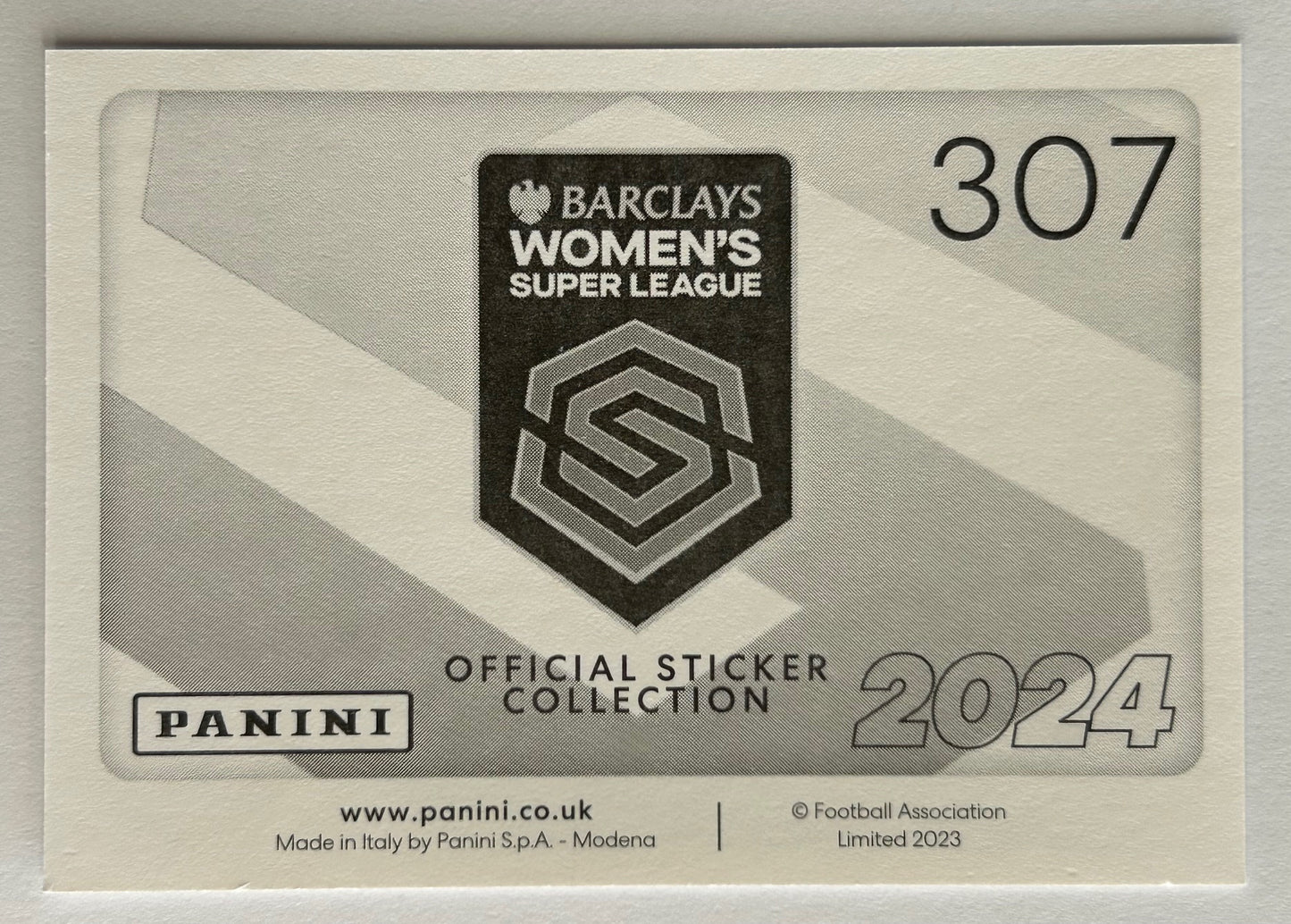 Panini Barclays Women's Super League 2024 - Single KEY PLAYERS (CHELSEA & EVERTON) Stickers (#302 - #313)