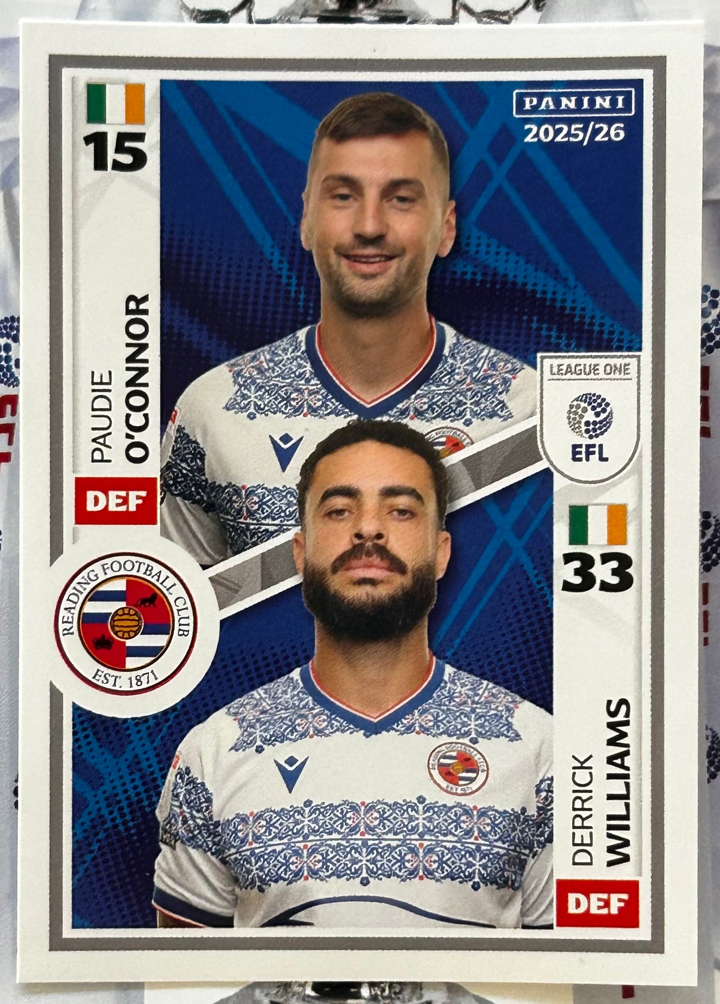 Panini EFL 2025-26 Sticker Collection - Single LEAGUE ONE Stickers (#629 - #676)