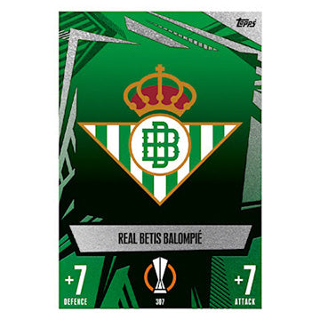 Topps 2023-24 Match Attax UEFA Single REAL BETIS Cards (#307 - #315)