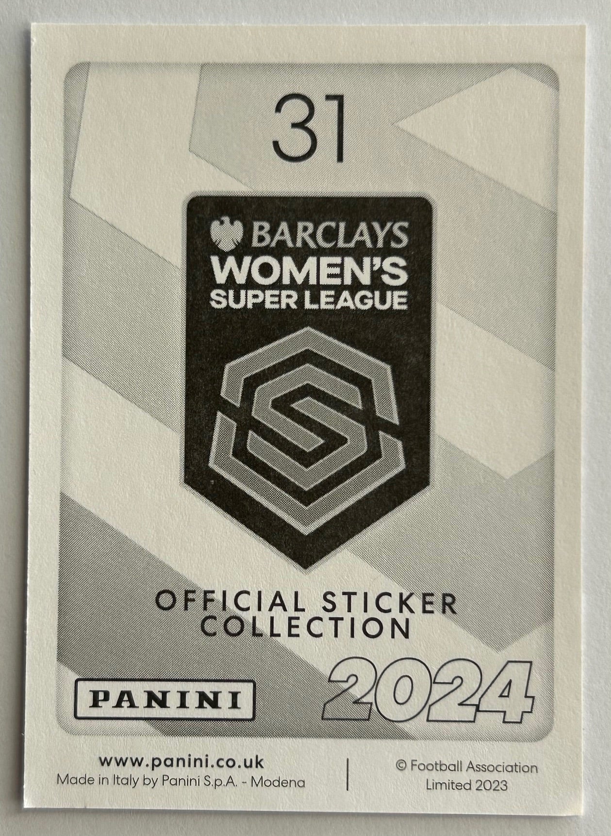 Panini Barclays Women's Super League 2024 - Single SQUAD SNAPSHOT (CHELSEA & EVERTON) Stickers (#26 - #31)