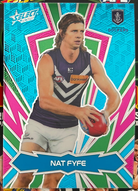 Select AFL 2025 Footy Stars - NAT FYFE (FREMANTLE DOCKERS) Kmart Neon Dragon Scales LKN27
