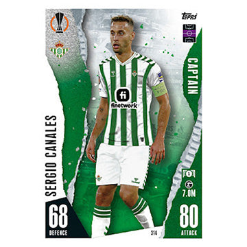 Topps 2023-24 Match Attax UEFA Single REAL BETIS Cards (#307 - #315)