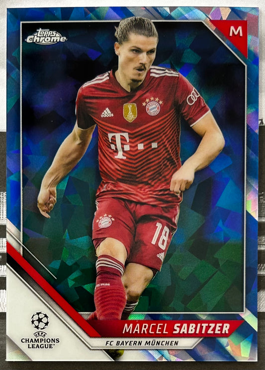Topps UEFA Chrome Sapphire 2021-22 - MARCEL SABITZER (BAYERN MUNICH) #184