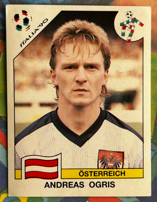 Panini FIFA World Cup Italia 90 Sticker - ANDREAS OGRIS (AUSTRIA) #72
