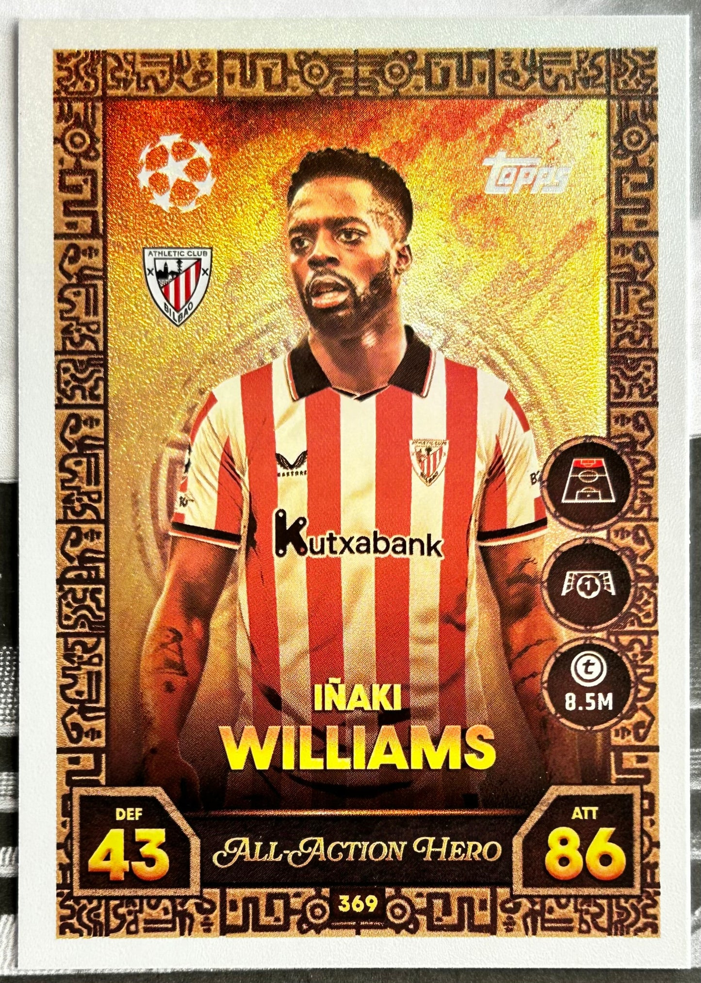 2025-26 Topps UCC Match Attax - ALL-ACTION HERO Rainbow Foil (#361-#378) 1:3 packs