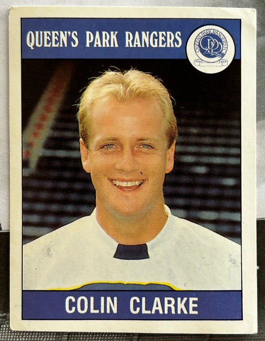 Panini Football 90 Sticker - COLIN CLARKE (QPR) #244