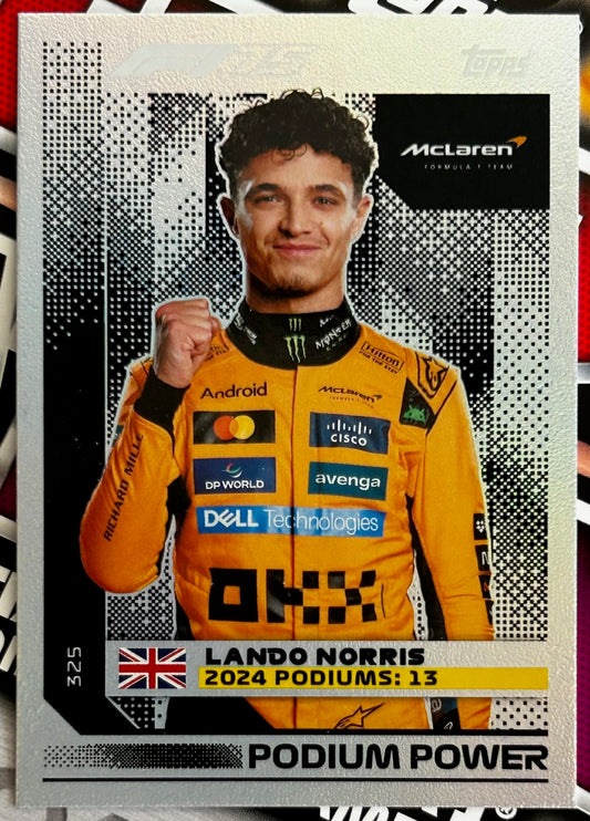 Topps F1 Turbo Attax 2025 - Single PODIUM POWER Cards (#325 - #333)
