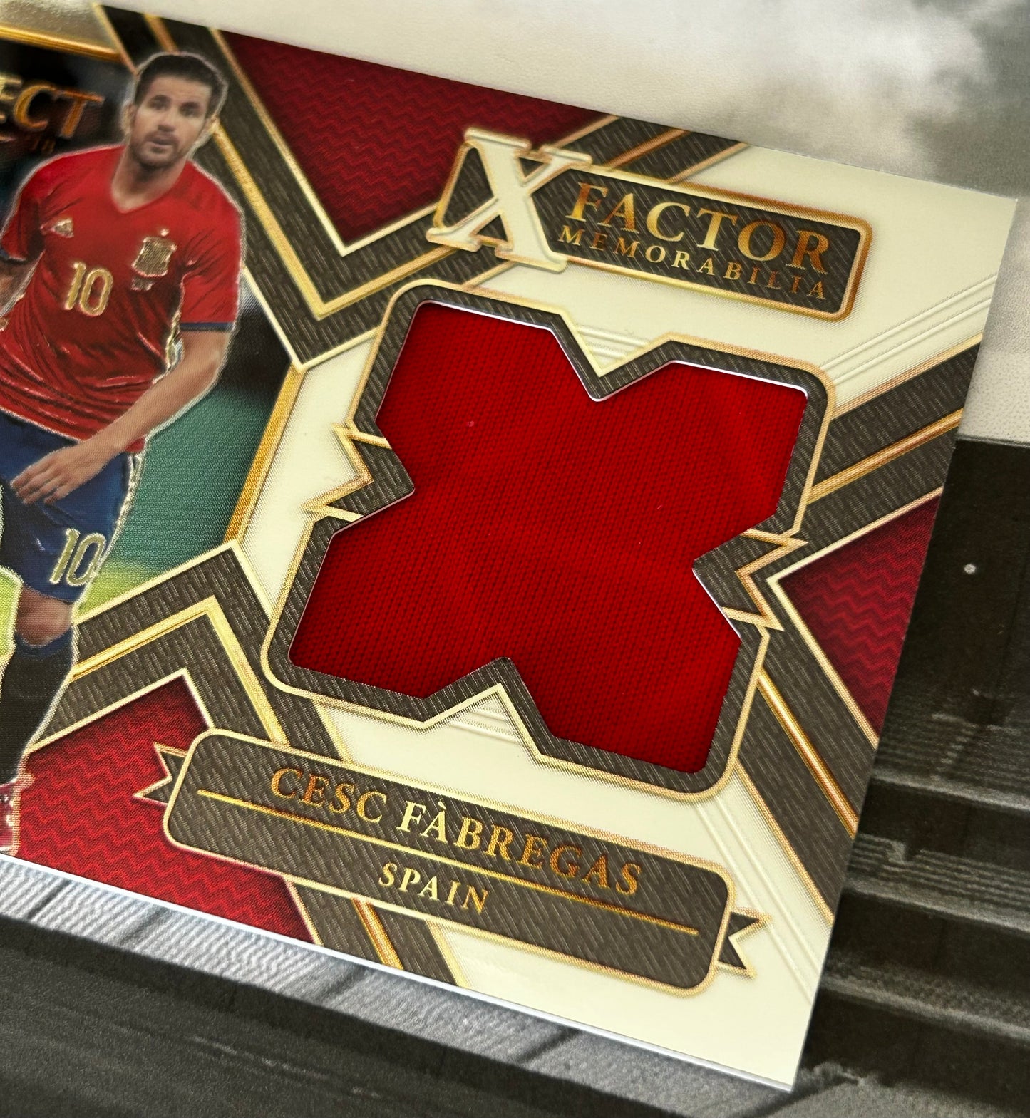 2017-18 Panini Select Soccer - CESC FABREGAS (SPAIN) X-Factor Memorabilia Player-Worn Patch XF-CSC