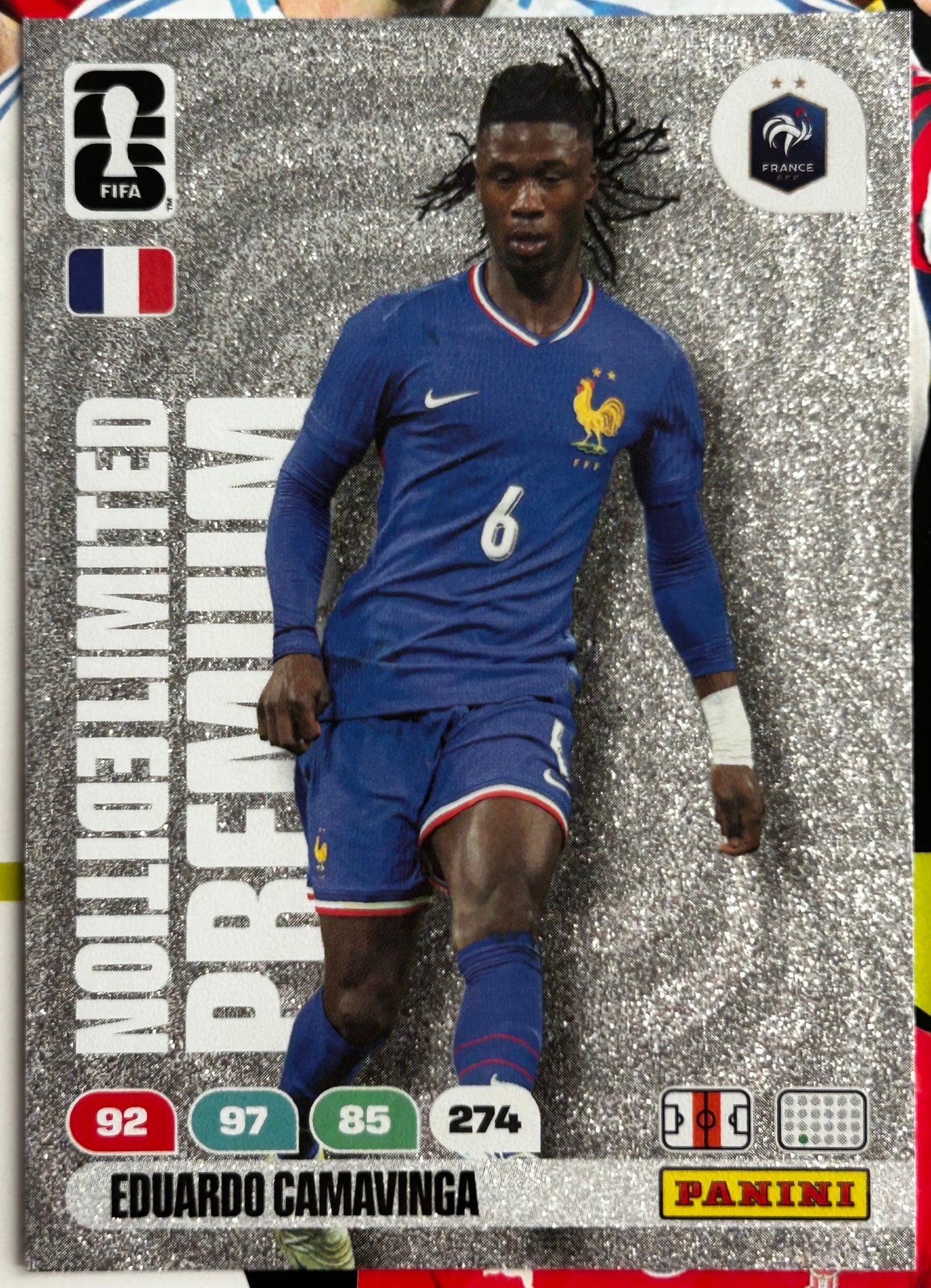 Panini FIFA World Cup 2026 Adrenalyn XL - EDUARDO CAMAVINGA (FRANCE) Premium Limited Edition